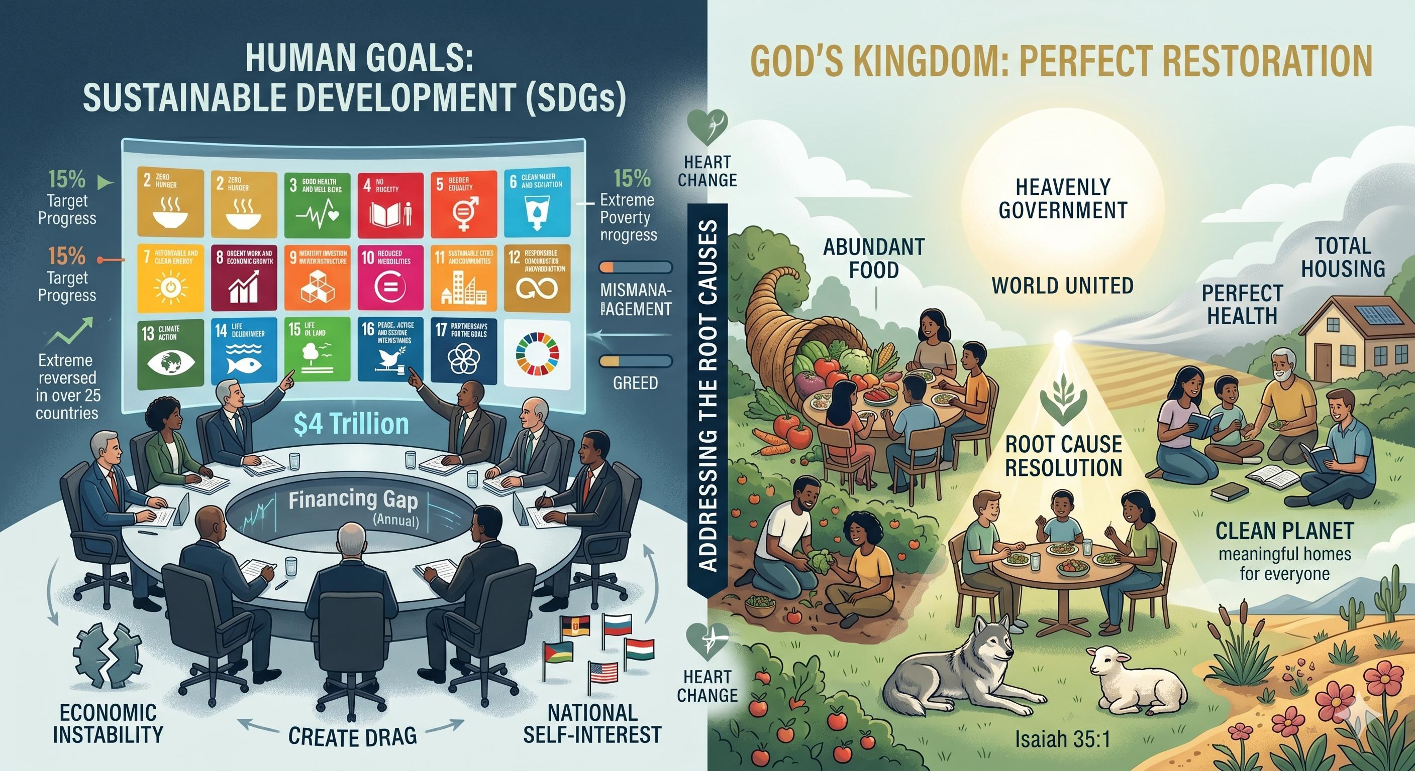 A lush, restored earth under God's care